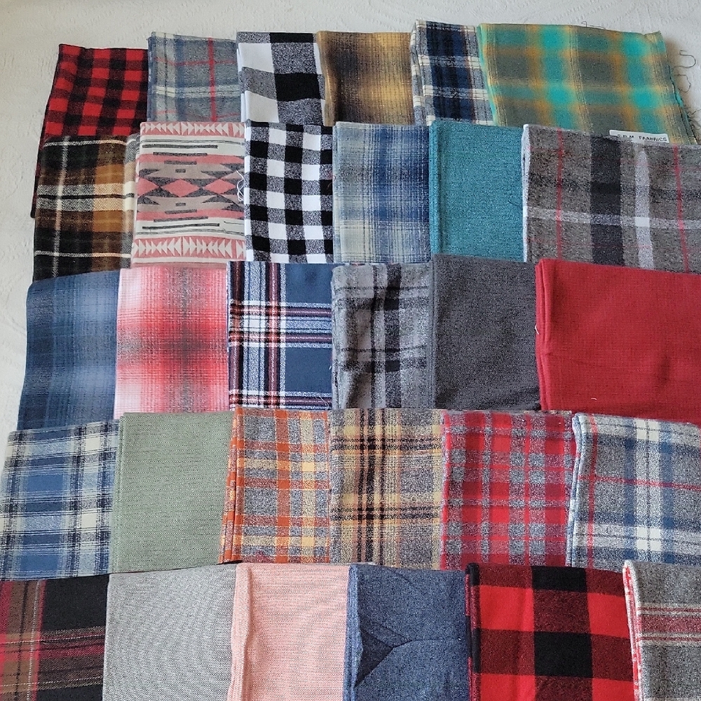 Plaid and Patterned Fabric